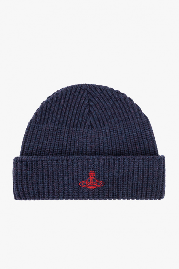 Vivienne Westwood Wool beanie | Brown Cotton Cap | Men's